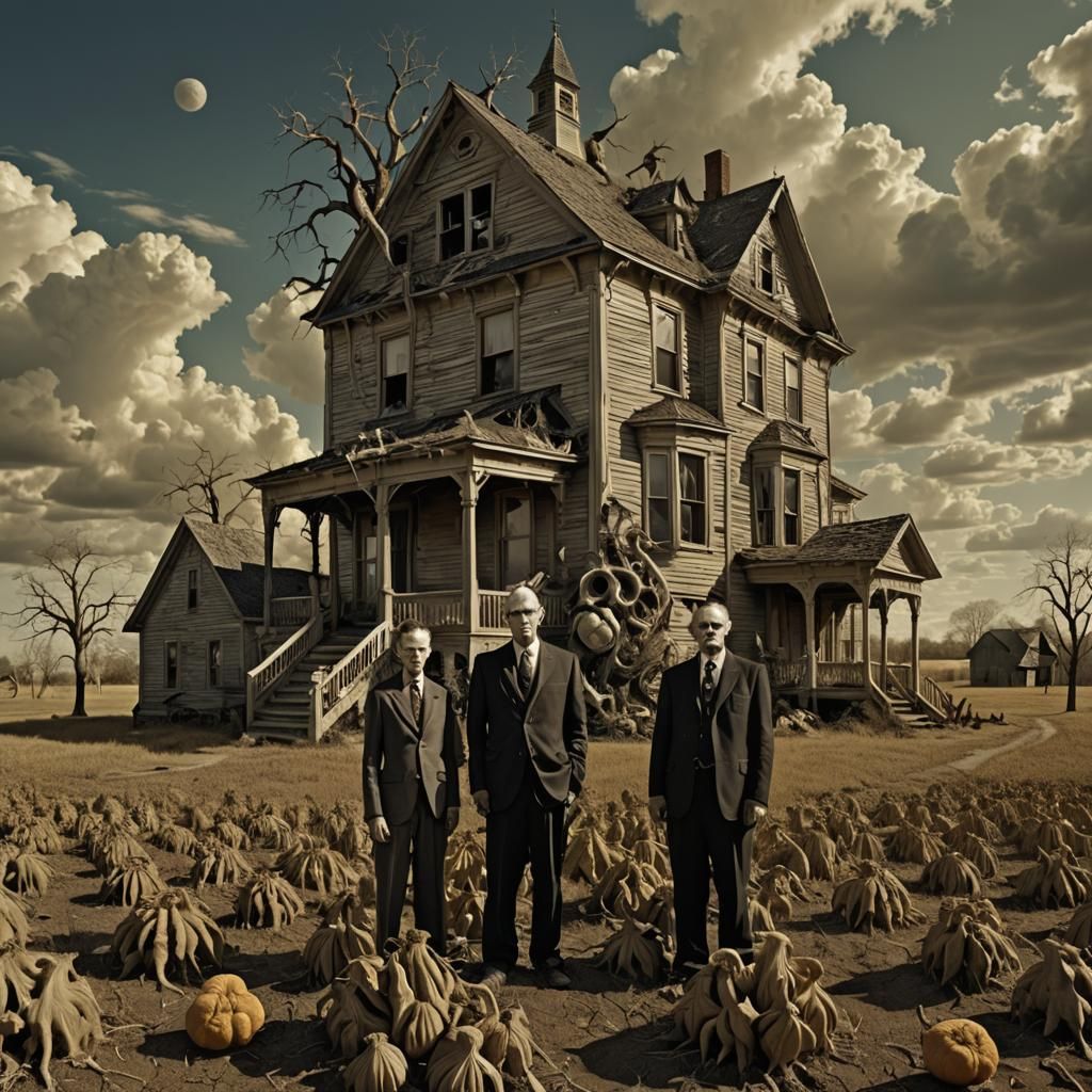 Mandelbulb Apocalypse American Gothic Landscape Photography