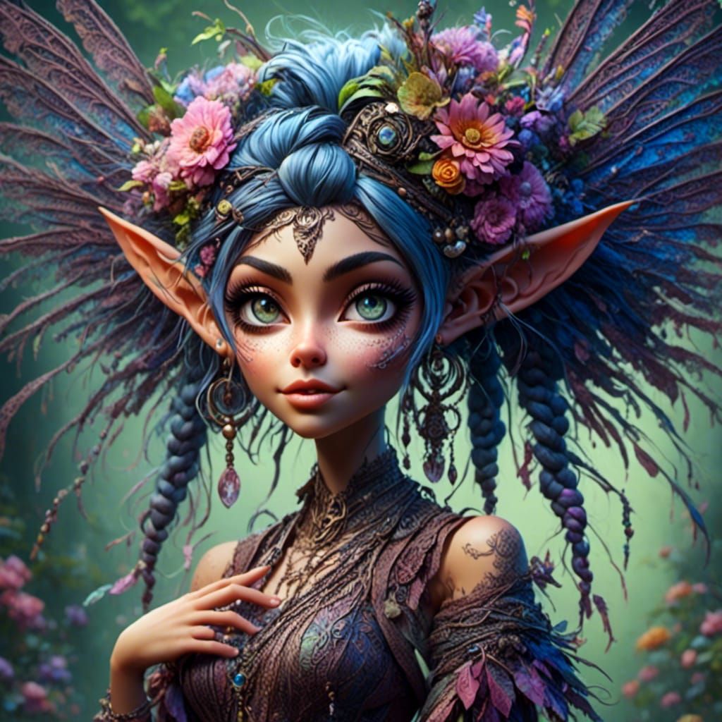 Boho Pixie with Intricate Details