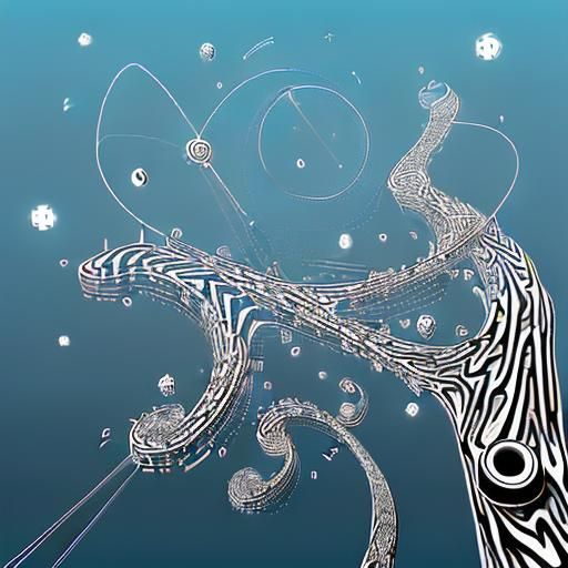 Abstract Time Flow Visualization in Technical Drawing Style