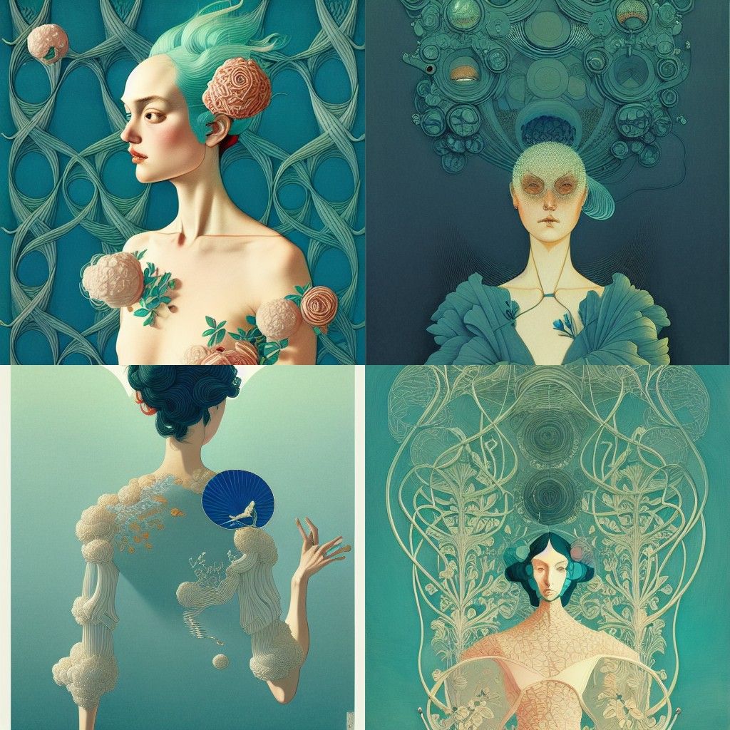 Surrealist Cel-Shaded Masterpiece Trending on Artstation