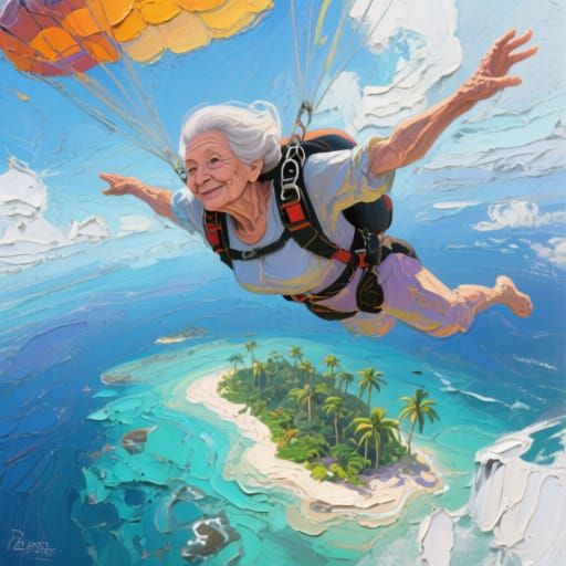 Never too old for skydiving!