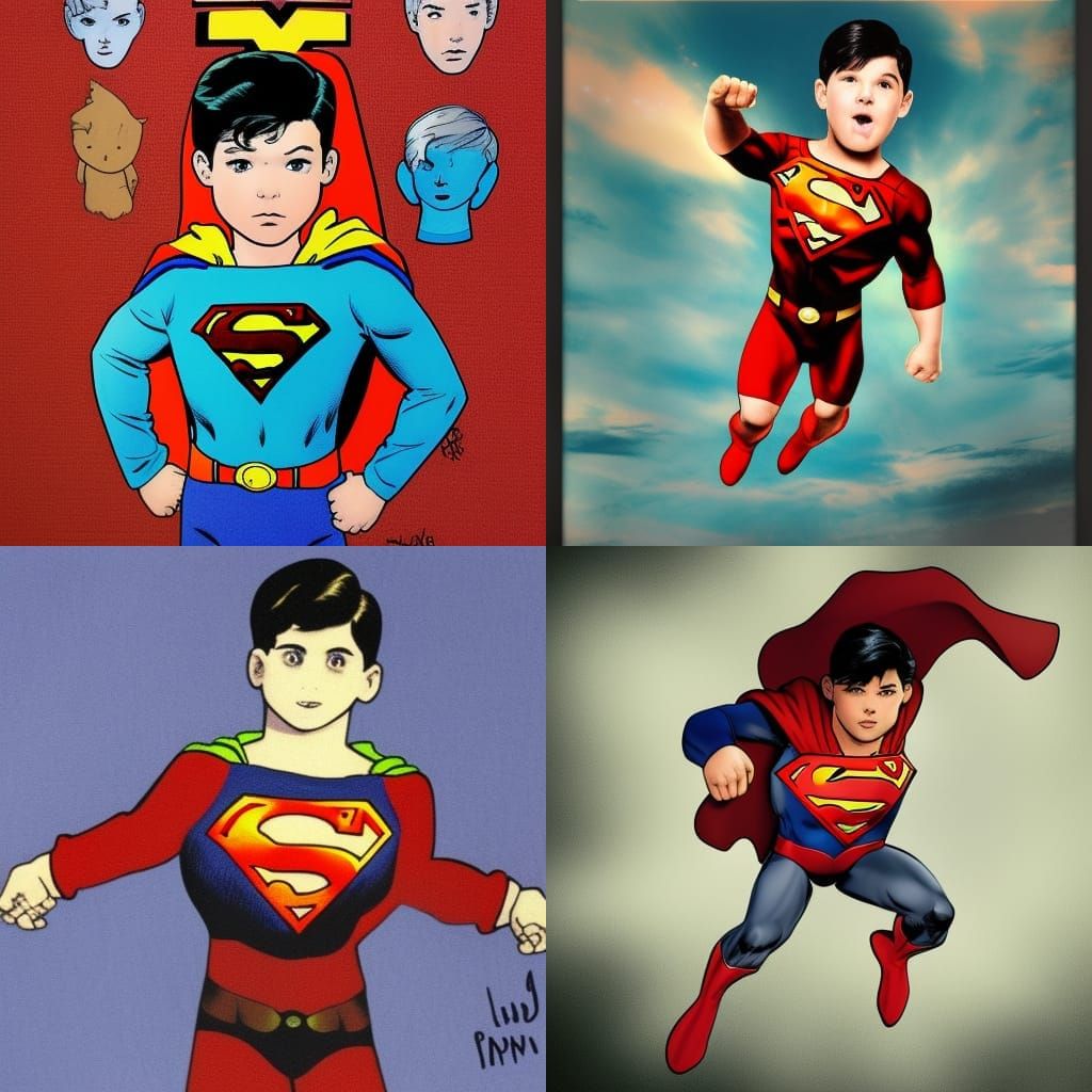 AI Generated Image of Superboy