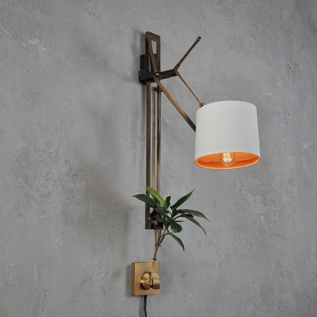 Modern Interior with Orange and Blue Accents