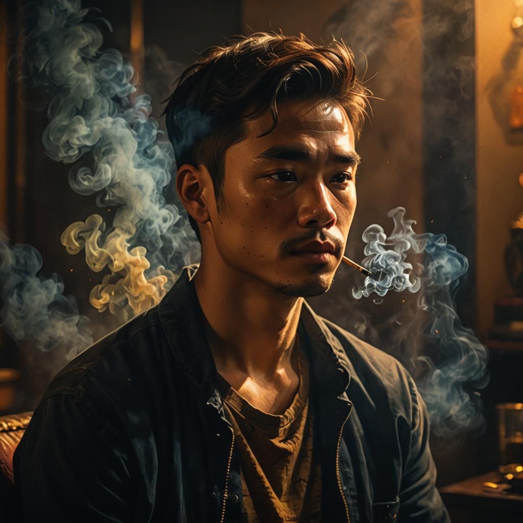 Contemplative Portrait in Golden Light