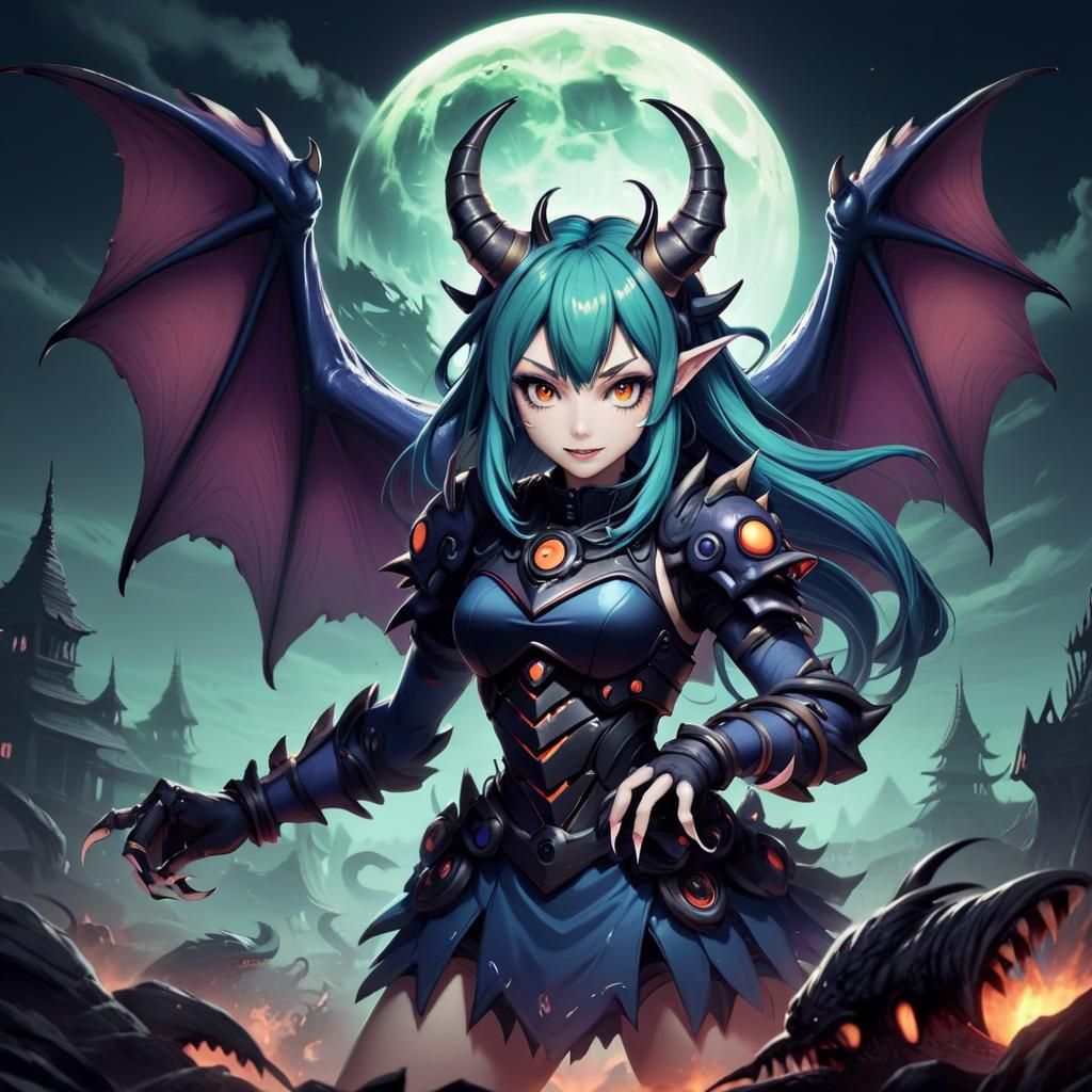 AI Generated Monster Girl Image