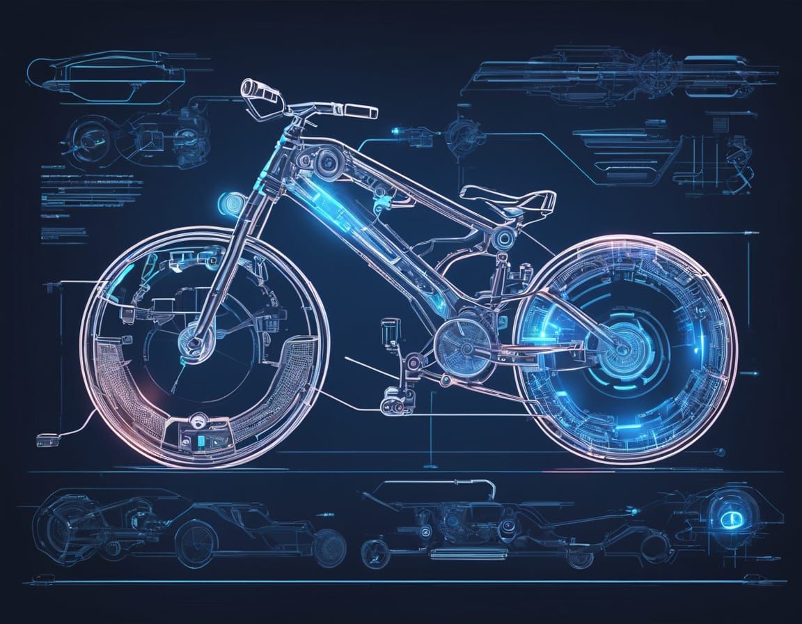 Laser-Powered Anti-Gravity Bicycle Technical Schematic