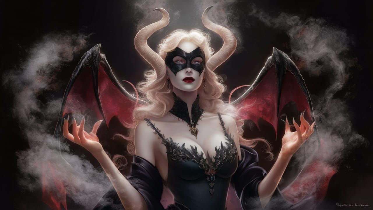 Ethereal Portrait of a Deadly Drukhari Succubus