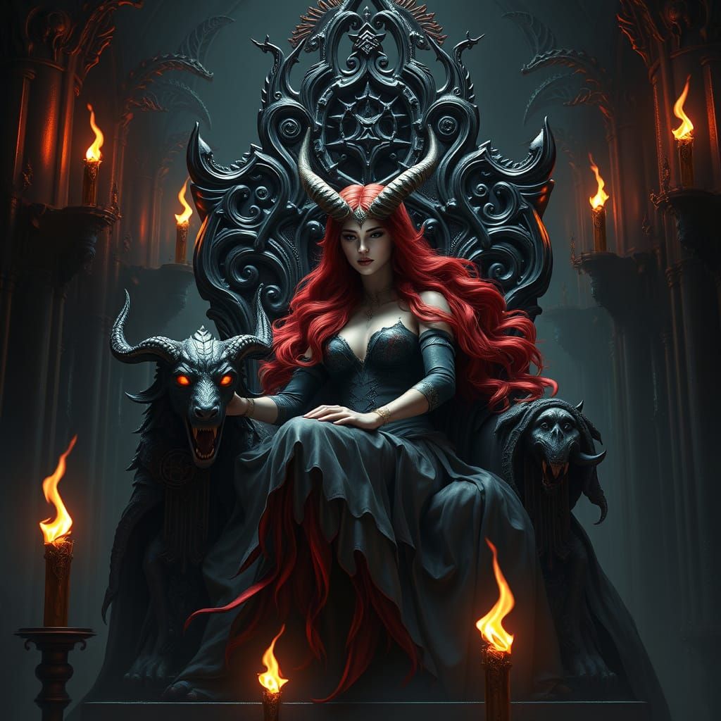 Dark Goddess Lilith Reigns in Gothic Underworld