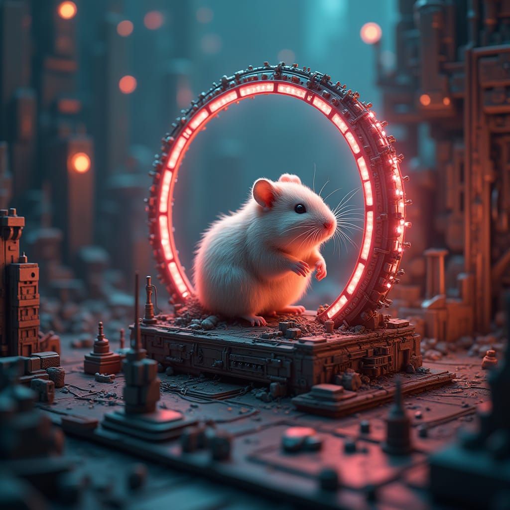 Fantasy Cityscape Powered by Tiny, Furry Hero