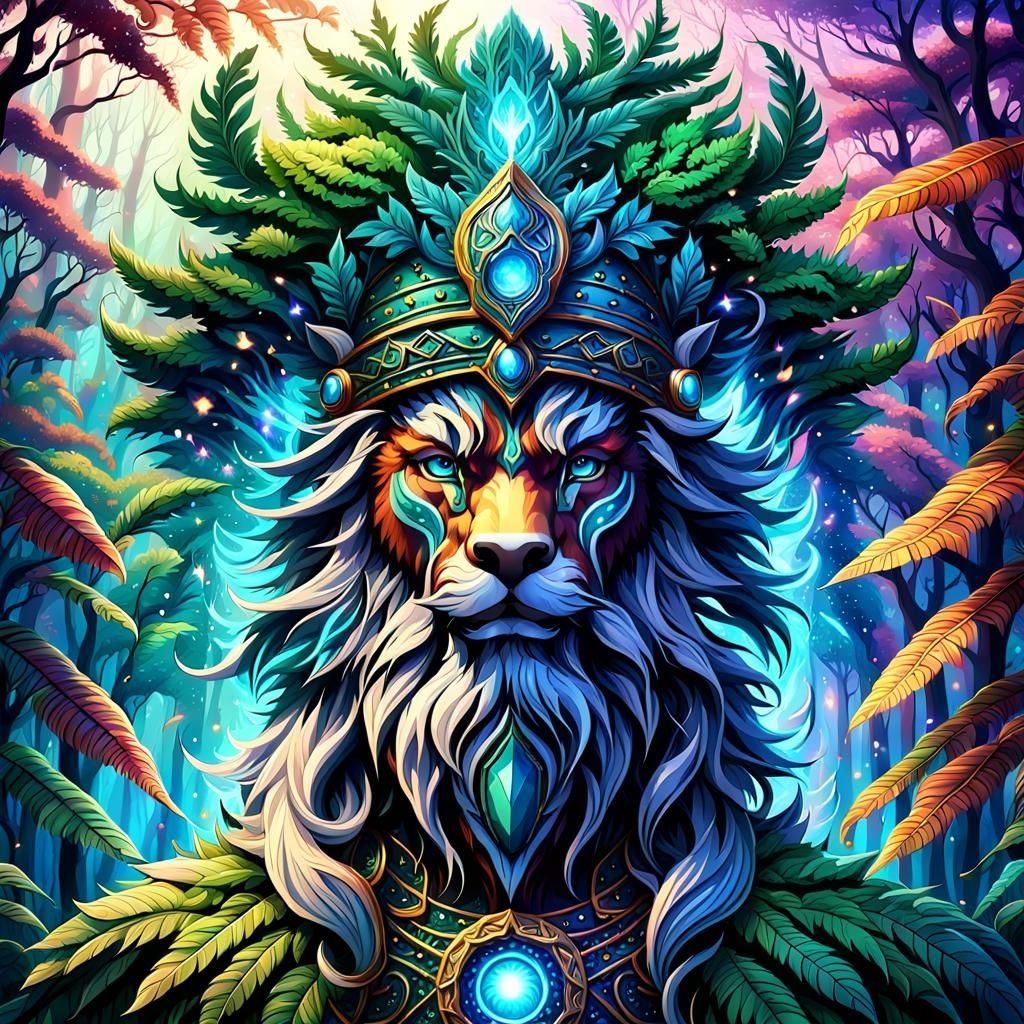 Majestic Forest Guardian in 3D Fantasy Art