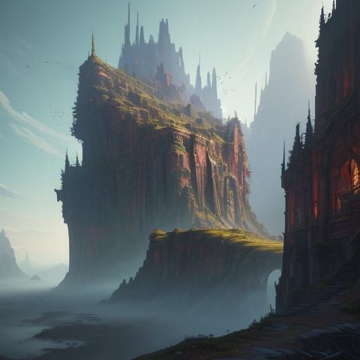 Epic Fantasy World in Unreal Engine 5 Style