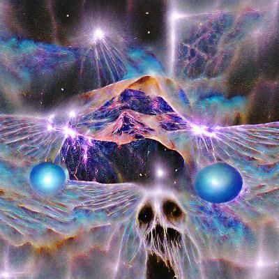 Abstract Astral Ascension: AI Generated Image