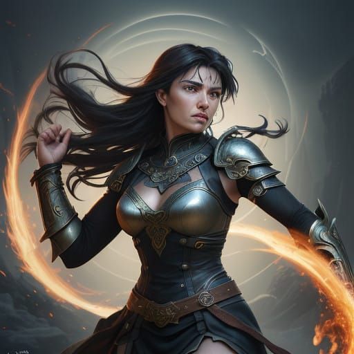 Legendary Warrior Princess in Epic Battle