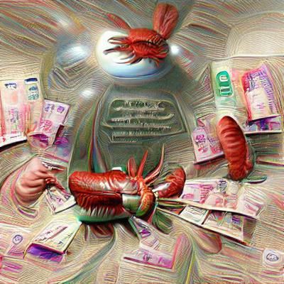 Business Crustaceans Worship Shining Seapig God