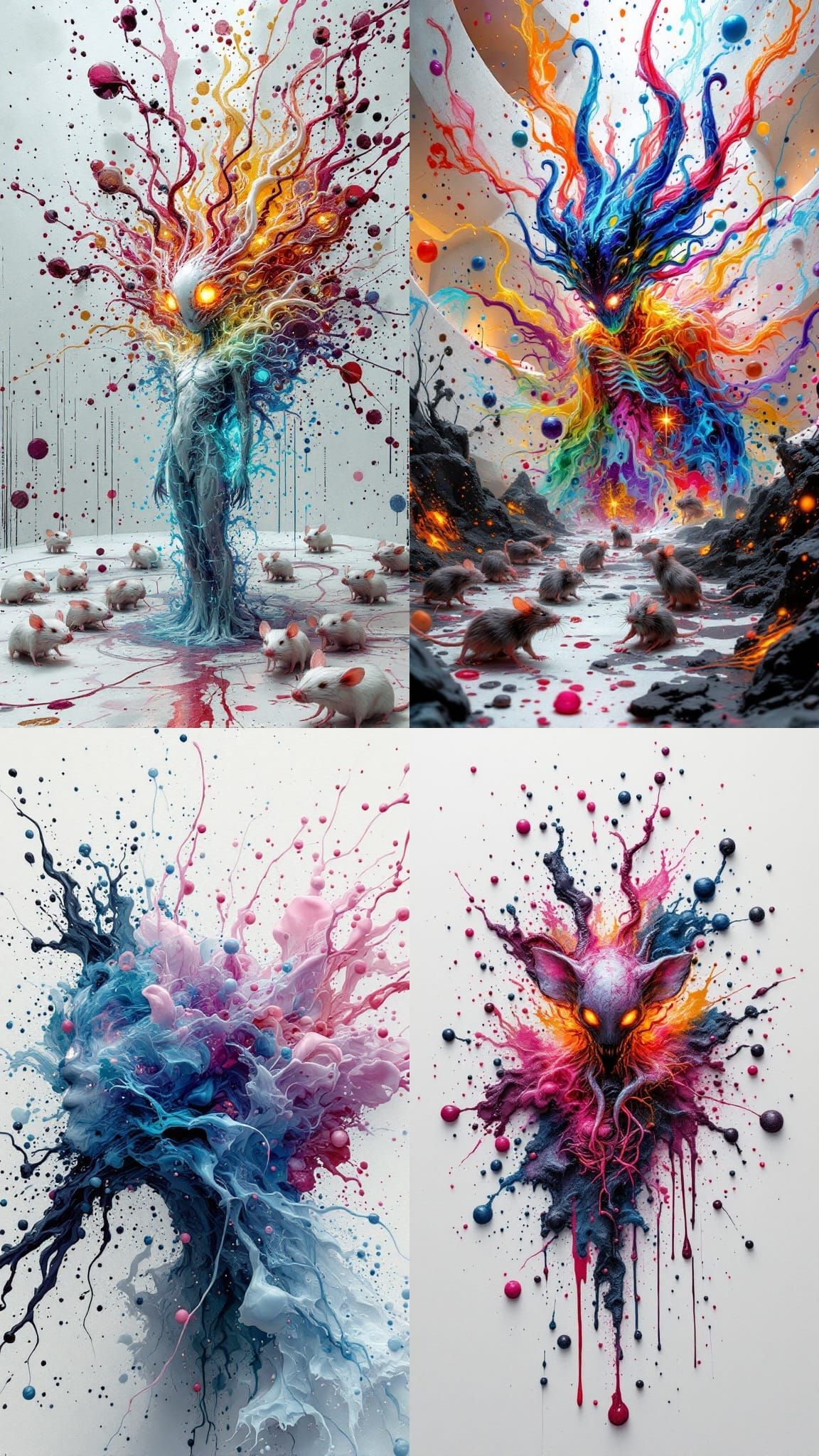 Surreal Guggenheim Museum Exhibit in 3D