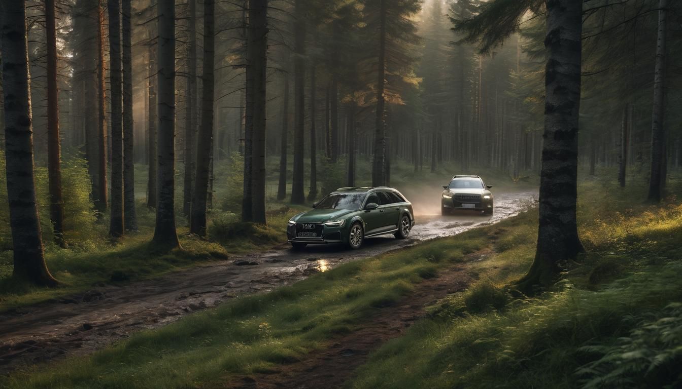 Audi A6 allroad quattro on Forest Road