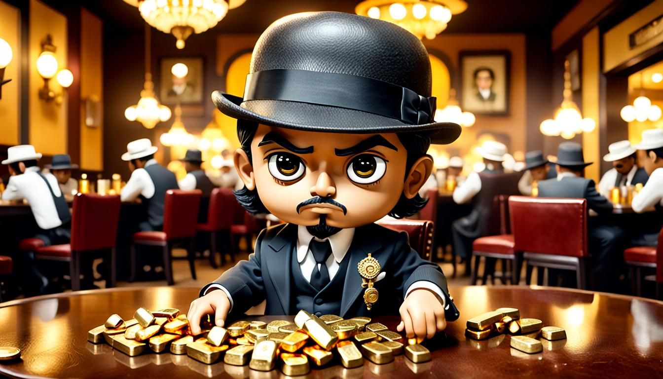 King as 1930s Gangster Chibi Doll
