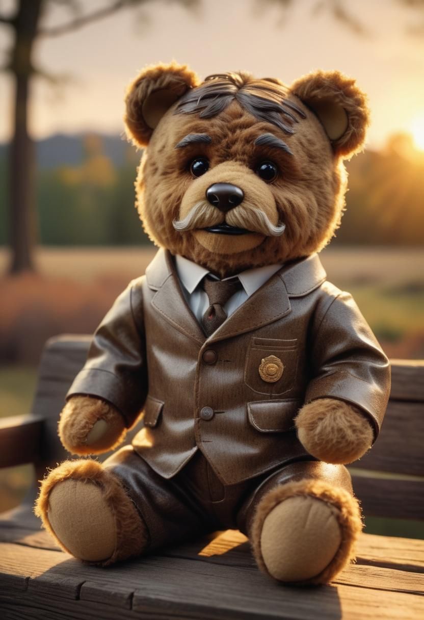 Teddy Roosevelt Reimagined as a Teddy Bear