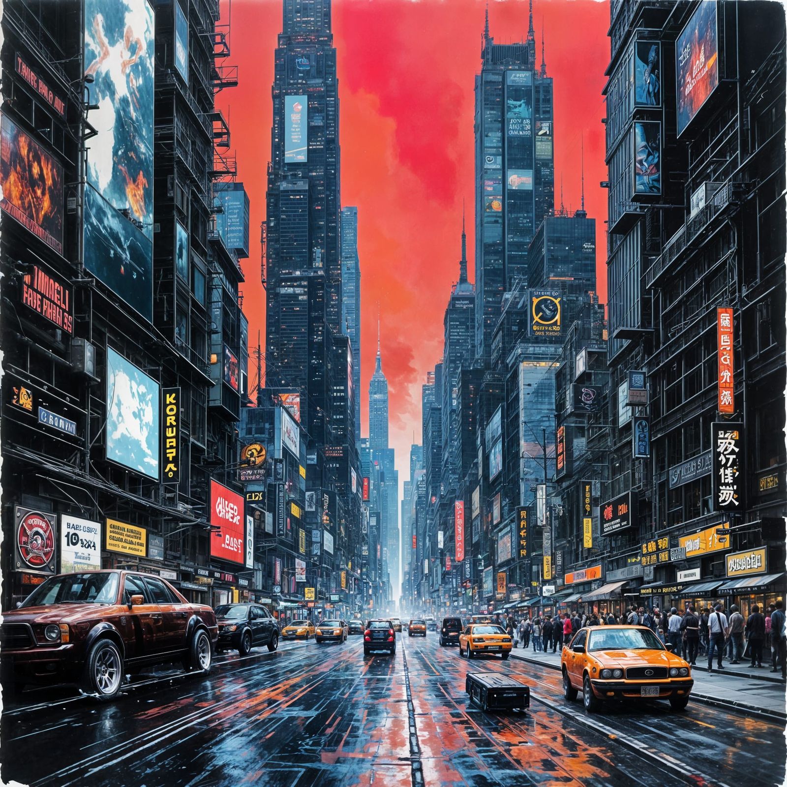 World Enhancement in Antique Watercolor and Gold