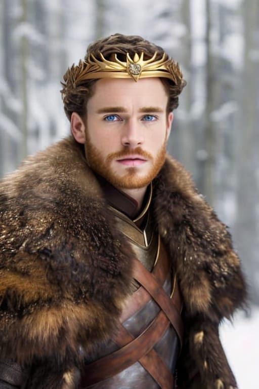 Detailed Gilded Gold King's Crown: A Dark Fantasy Masterpiec...