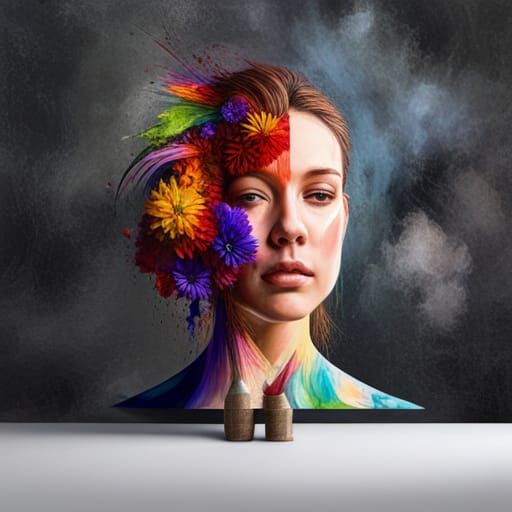 Hyperrealistic Painting of "600" on Canvas