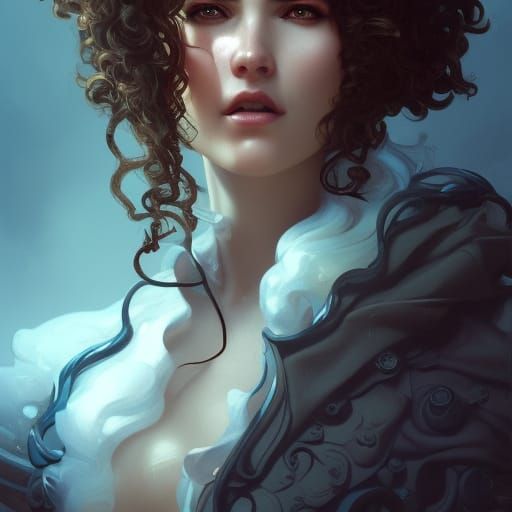 Pirate Woman Portrait in Artgerm Style