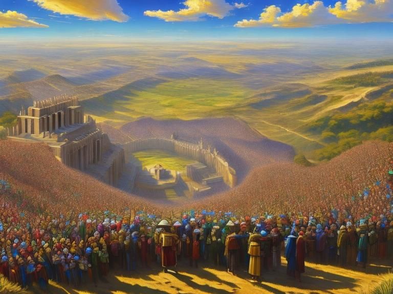 Psychedelic Story Illustration with Dimensional Activation