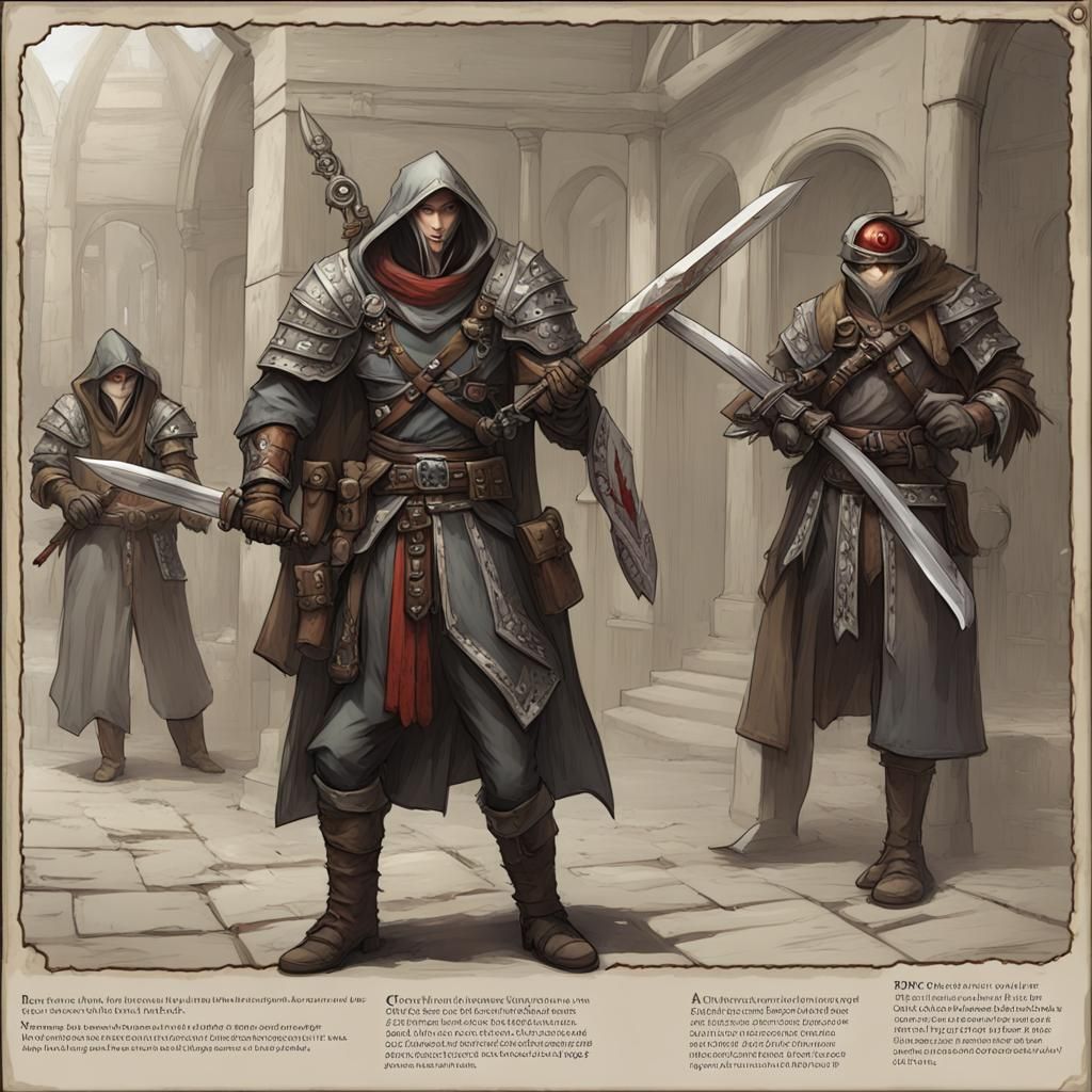 D&D Soulknife Rogue Character Concept Art