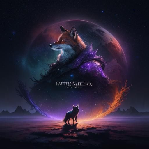 Fox Made of Stars: Fantasy Concept Art