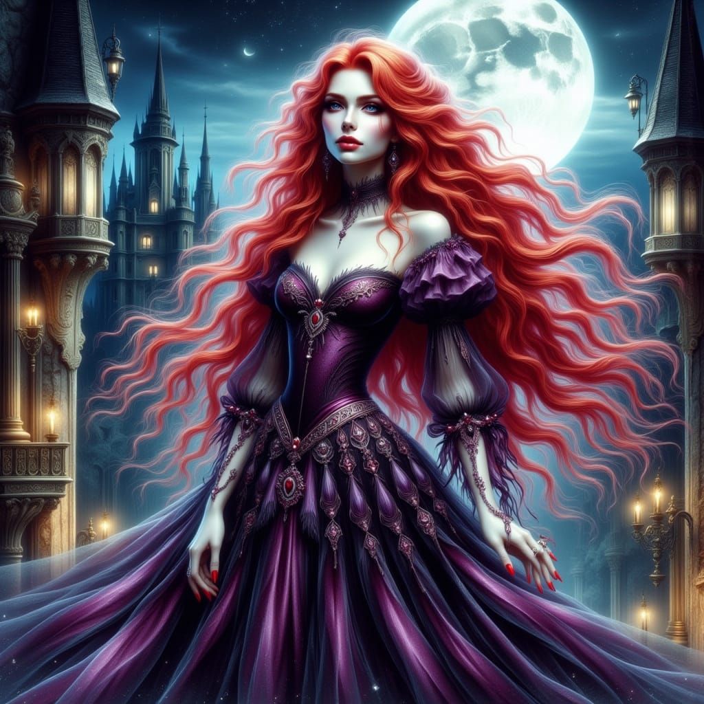 Whispering Ghost of the Moonlit Castle