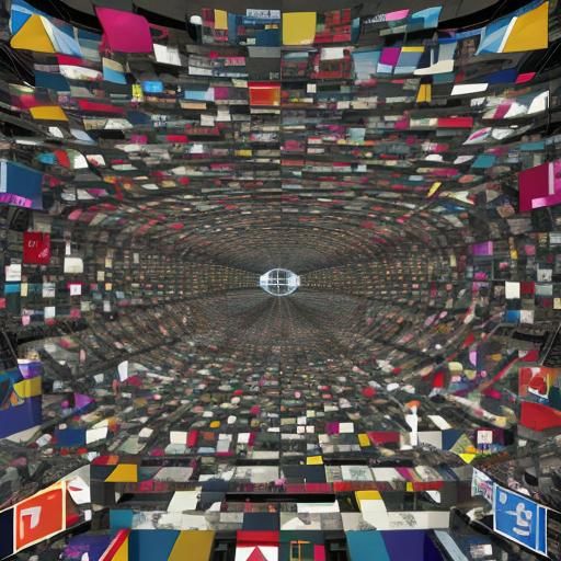 Abstract Deconstructivism Visual Interpretation