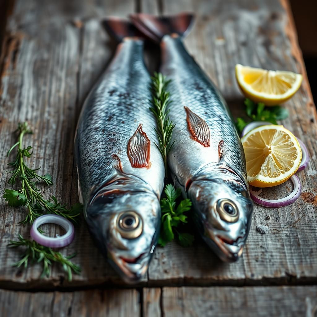 Fresh Fish Still Life: Impressionist Photography