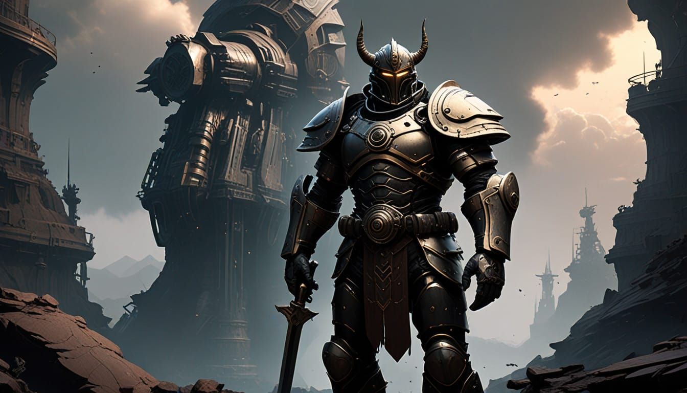 Industrial Demon Knight in Steam-Powered Battleground