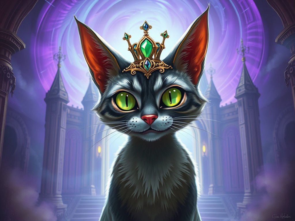 Regal Feline Ruler of the Ethereal Realm