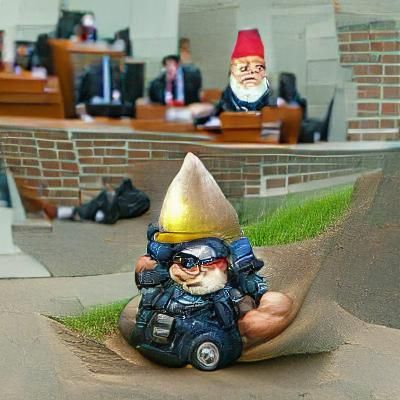 Law Gnome: An AI Generated Image