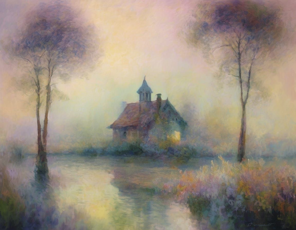 Dreamlike Whimsy in Soft Impressionist Light