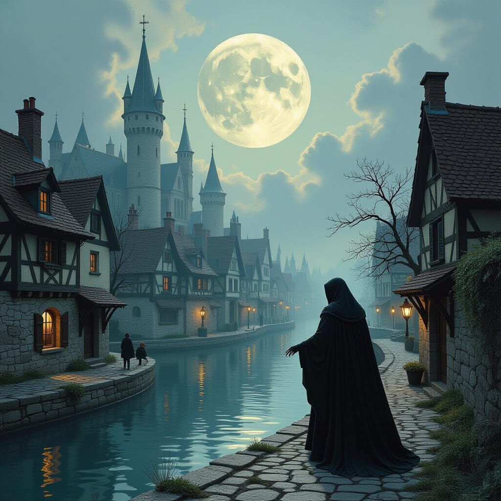 Horror Paper World by Gustave Doré and Greg Rutkowski Style