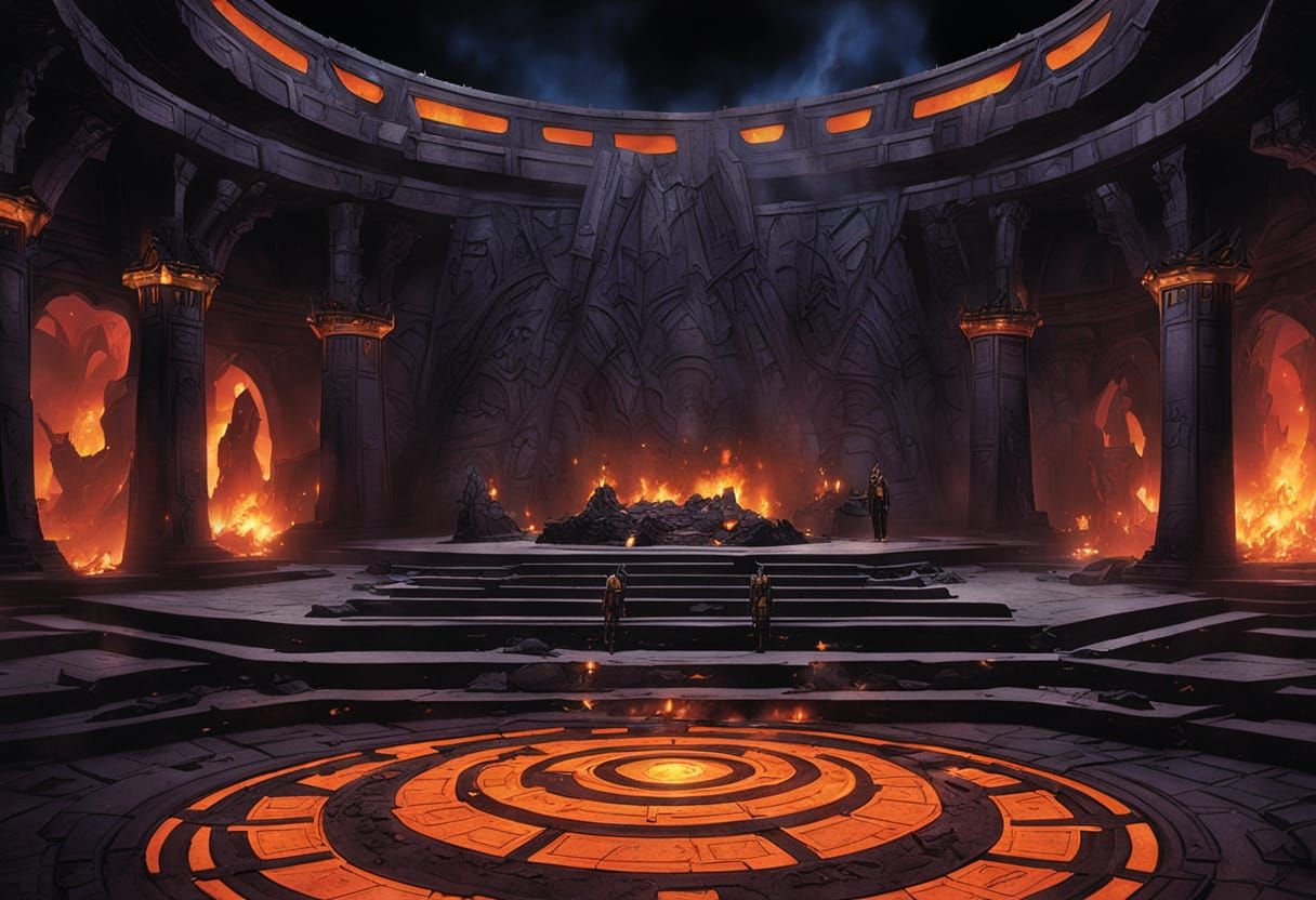 Darkseid's Omega Throne Room on Apokolips