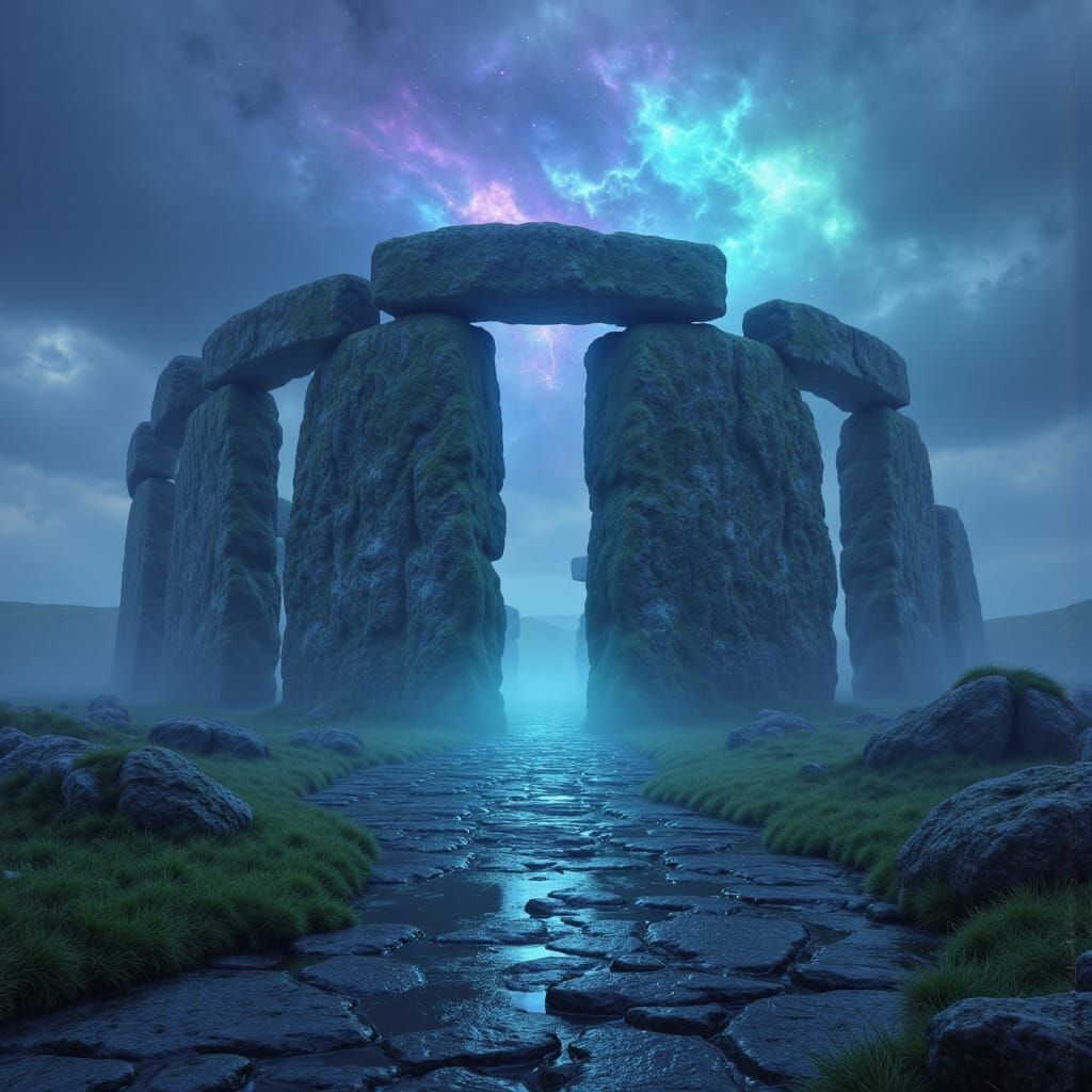 Mythical Newgrange, Ireland: Detailed Matte Painting