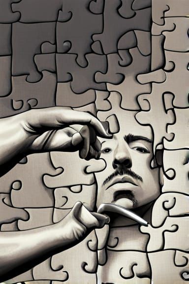 Bold Jigsaw Puzzle in Pop Art Style