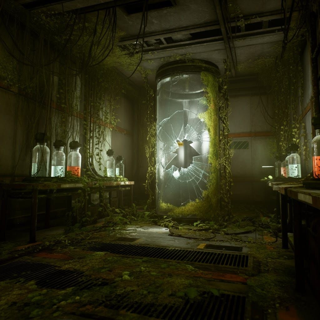 Post-Apocalyptic Research Facility in Ominous Atmosphere