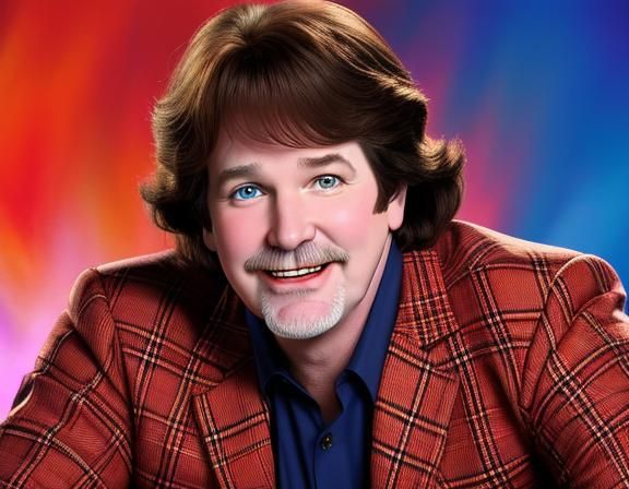 Robin Williams in plaid jacket