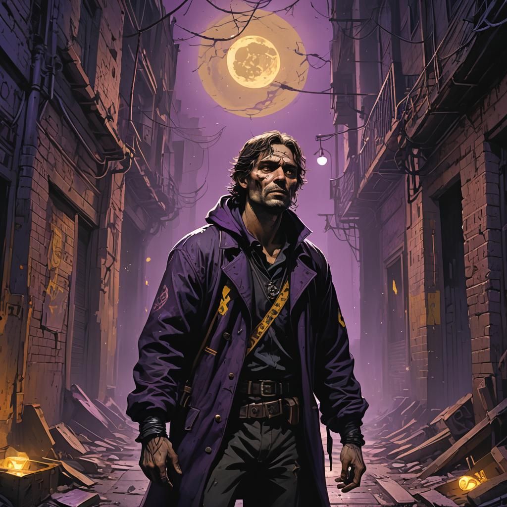 Tormented Serial Killer Begs in Dark Fantasy Art