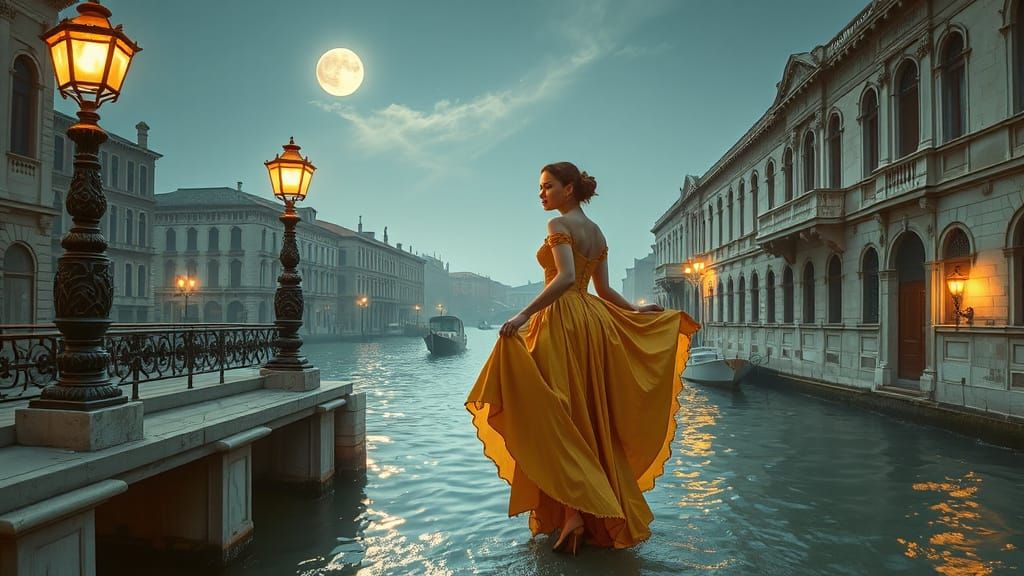 Moonlit Serenade in Venice