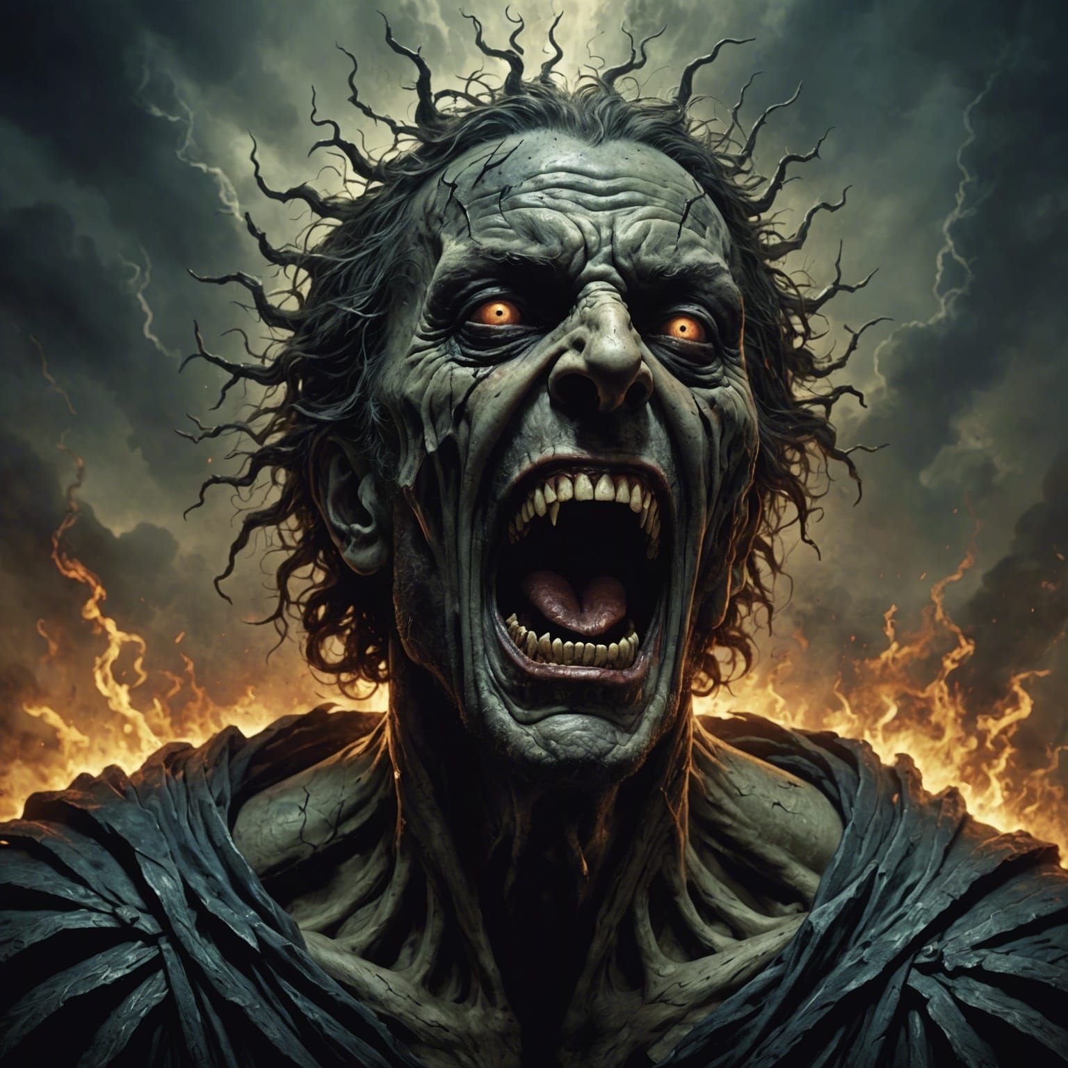 Mind Controlled Scream: A Horror Art Piece