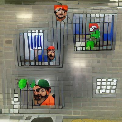 Mario and Luigi in Jail