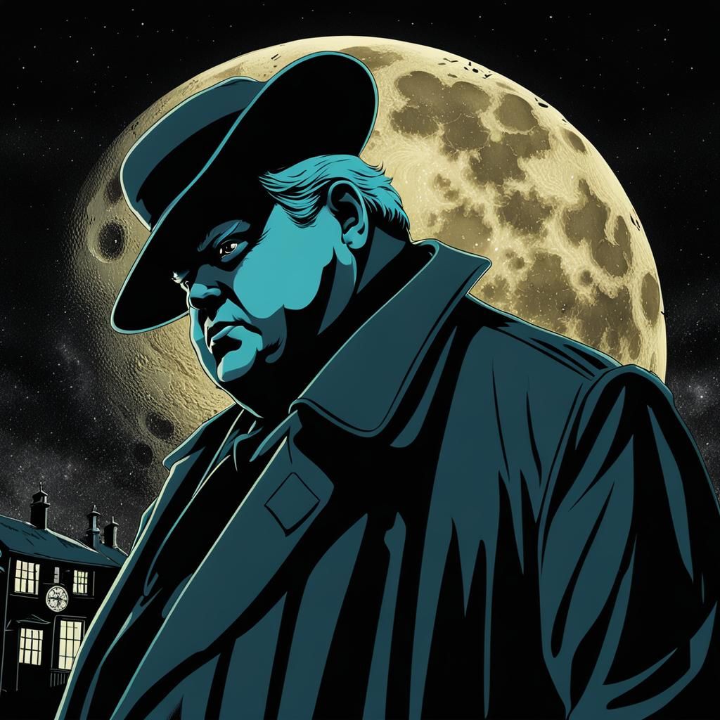 British Film Noir Detective in Lovecraftian Nightmare