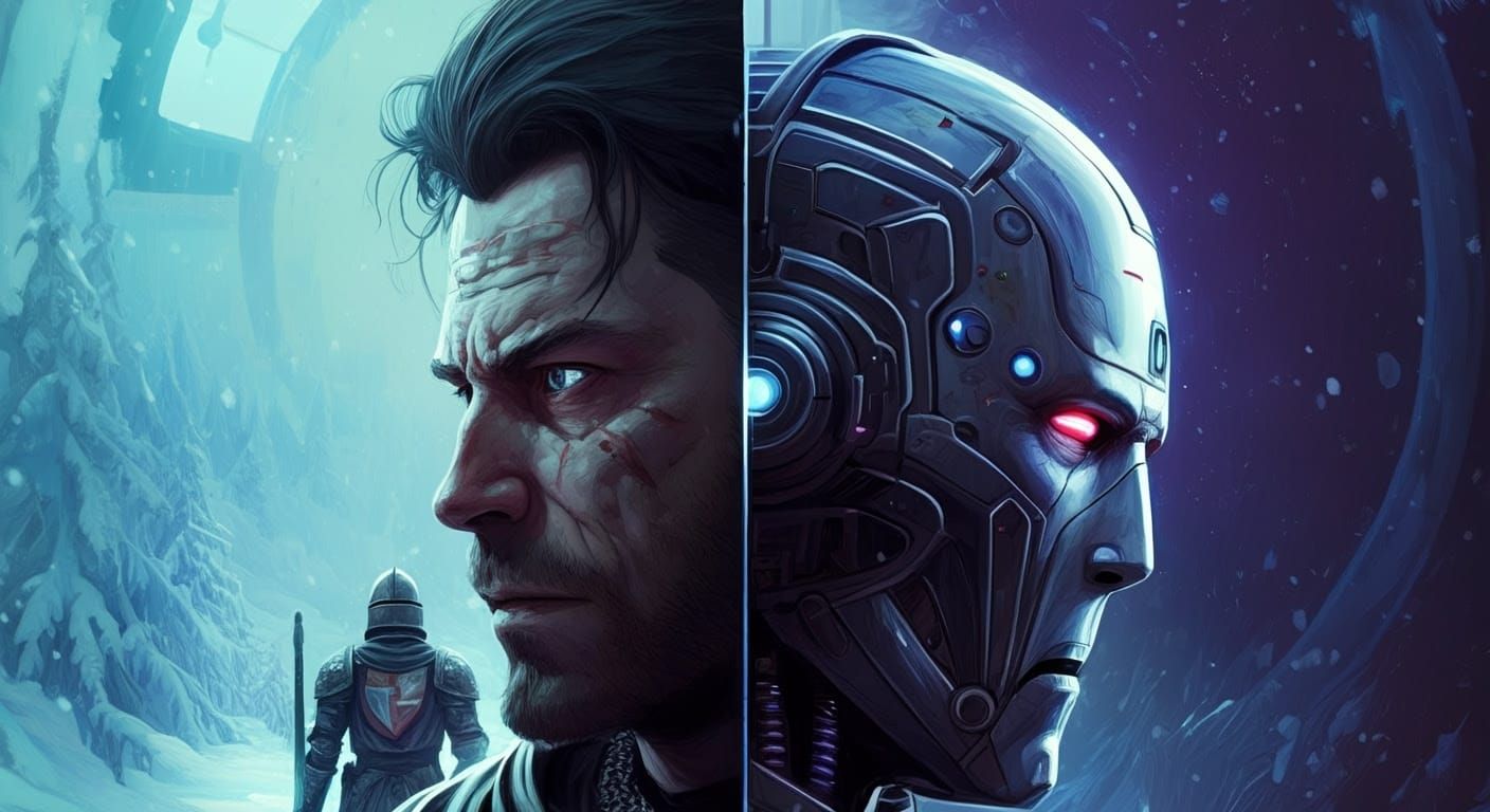 Cover art for my story Cyber-Knights, II