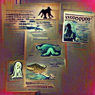 Mystical Cryptozoological Creature in Digital Art