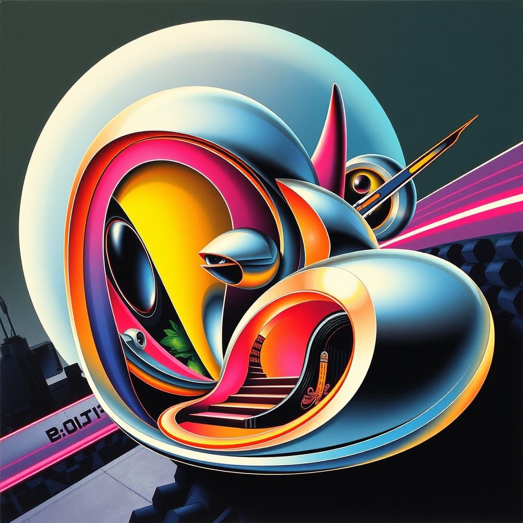 Luigi Colani Style Collage 2